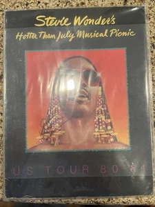 Stevie Wonder Tour Book Hotter Than July Musical Picnic Originally Autographed - Picture 1 of 2