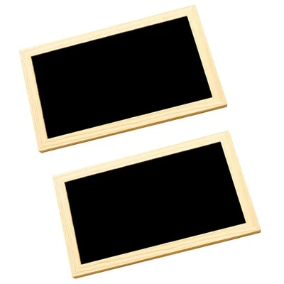  2 PCS Chalk Board Sign Chalkboard Double-sided Blackboard Wall Decor - Image 1 of 4