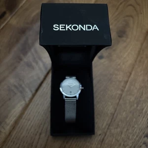 Ladies Sekonda Analogue Watch Slim Mesh Strap and Date Window 2101 - Picture 1 of 4