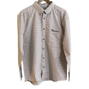Ducks Unlimited Men's Checked Long Sleeve Button Down Logo Pocket NWOT Large - Picture 1 of 7
