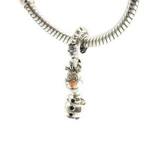 PANDORA DISNEY X FROZEN OLAF S925 CIONDOLO PENDENTE (EPJ029384) - Foto 1 di 5