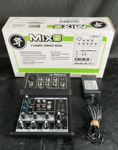 Mackie Mix Series Mix 5 5-Channel Mixer Used With Adapter IN BOX - Picture 1 of 8