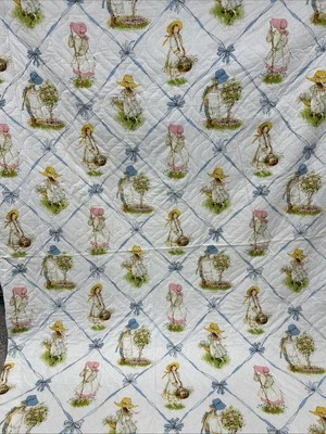 复古 70 年代 JC Penney Holly Hobbie 全尺寸 JC Penney Comforter & Sham 7b — 第 1/4 张图片