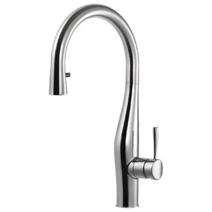 Grifo de cocina Houzer Vision oculto extraíble VISPD-869 17" agujero de grifo latón - Imagen 1 de 60