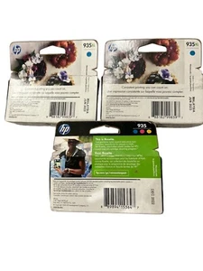 HP 935XL Ink Cartridges Cyan Magenta Yellow EXP - Picture 1 of 2