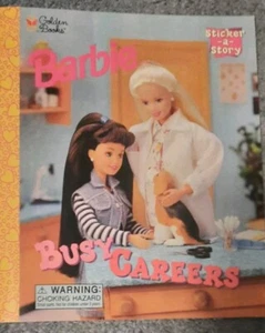 Vintage 1997 Barbie Sticker a Story Book Reusable Vinyl Stickers Appears Unused  - Picture 1 of 17