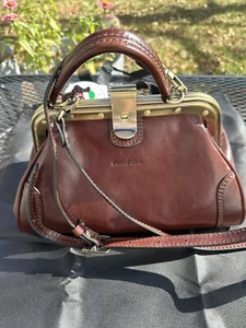 Bolso de mano italiano genuino de Gianni Conti nuevo con etiquetas - Imagen 1 de 13