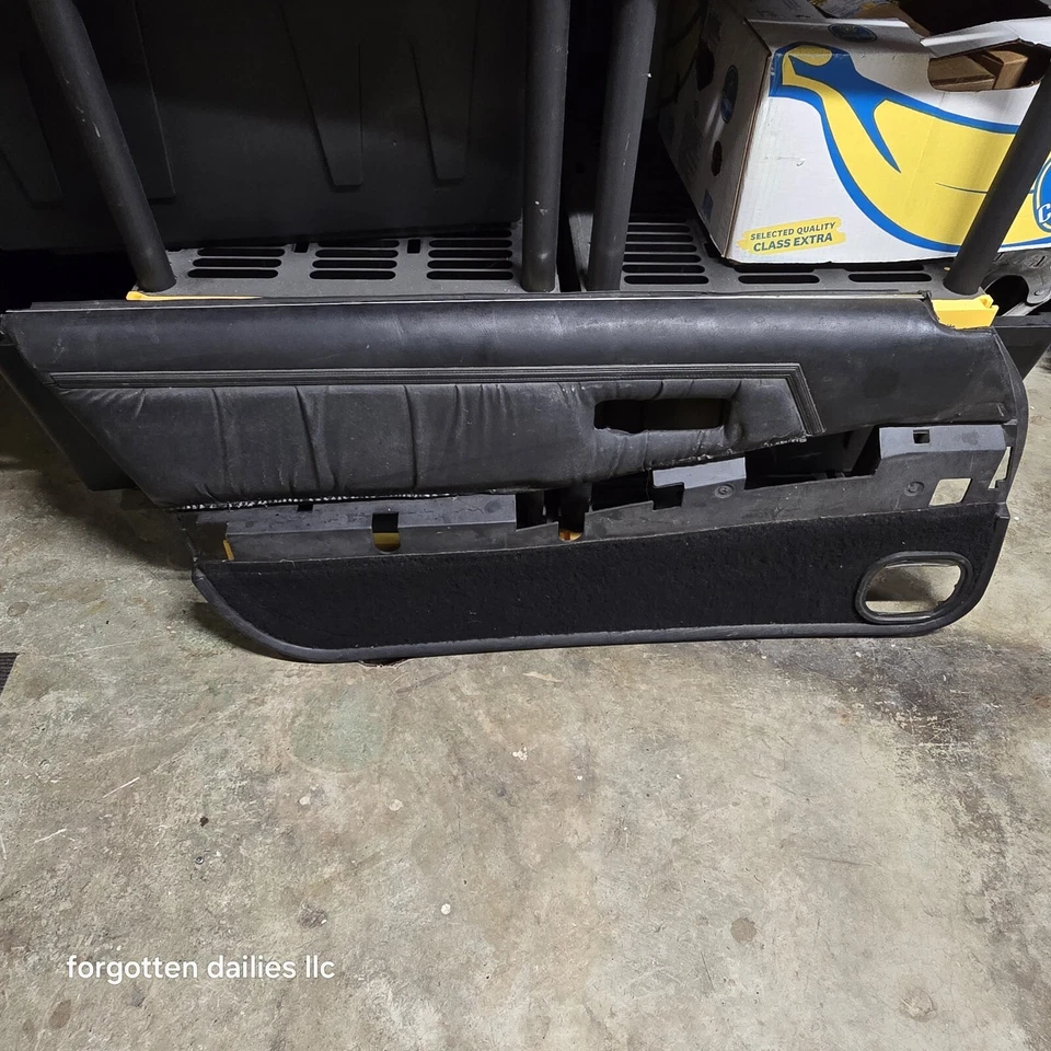 Dodge Daytona Turbo Z Chrysler Laser Black Leather  Door Panel - Image 1 of 4