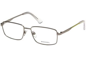 Marco de gafas ópticas de metal plateado diésel DL 5375 012 56-16-145 DL5375 RX - Imagen 1 de 4