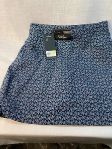 Walter Hagen Golf Skort Shorts 17" Sculpt Skort Hartriegel ditsy blau Gr. Small neu mit Etikett - Bild 1 von 6