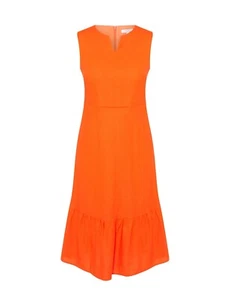W LANE Orange Flared Hem Tiered DRESS Size Aus 16 NWT Travel Casual Summer Hols - Imagen 1 de 9