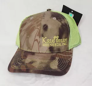 Gorra de Camionero Kryptek Camuflada Verde Neón Gorra Snapback Kauffman Semillas Publicidad Nueva con Etiquetas - Imagen 1 de 4