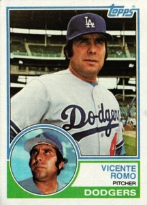 1983 Topps Baseball #633 - Vicente Romo UER - Los Angeles Dodgers 83-1908 - Imagen 1 de 2