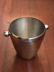 Patron Tequila Bee Logo Stainless Steel Ice Bucket Bottle Chiller with Handle - Picture 1 of 4