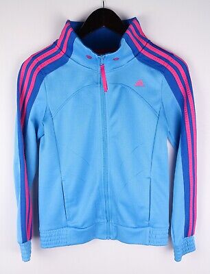 Adidas Women Track Jacket Casual Activewear Leisure Blue Size S UK8 • 29.22€