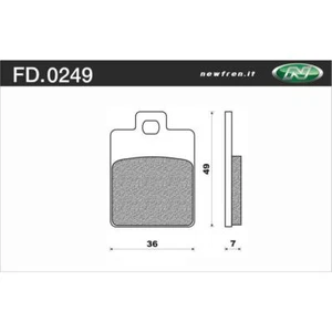 Newfren Front Brake Pads for Piaggio/Vespa ET4 125 1996-2004 >Organic - Picture 1 of 1