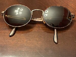 Sergio Tacchini Vintage Round Sunglasses Glasses Frames Tortoiseshell Italy