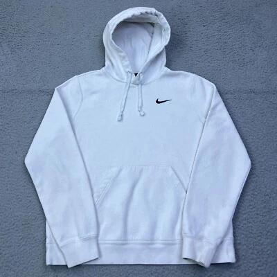 Nike Womens Team Club Training Hoodie L White Pullover Sweatshirt SPOTS CJ1789 - Image 1 of 4