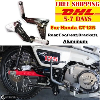 Honda Ct125 Rear Foot Pegs Footrest Passenger Trail Hunter Cub 2020-22 Set Foto 1 de 4