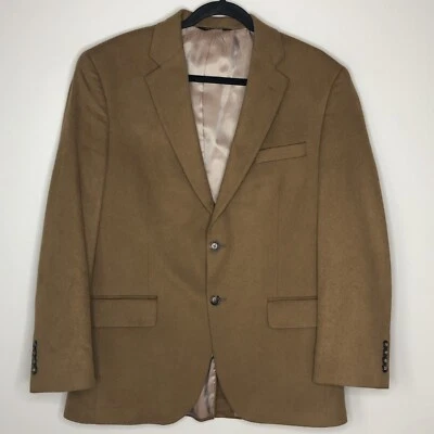 Abrigo deportivo Jos A Bank 40R marrón mezcla de lana cachemir 2 botones ventilación única para hombre Foto 1 de 4