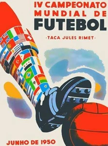 Copa Mundial de la FIFA 1950 - Brasil - imán publicitario promocional - Imagen 1 de 2