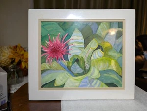 VTG Floral Original Watercolor Painting By Artist Ella Kantner 11 X 14" Matted - Picture 1 of 8