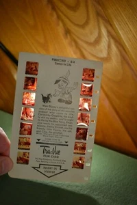 Vintage Tru-Vue Film Card 1954 Pinocchio Comes to Life (D-4)  EUC - Picture 1 of 4