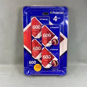 2004 Polaroid 4 Pack of 600 Instant Colored Film (10 Photos Each) Expired 04/07 - Picture 1 of 6