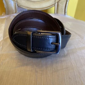 Columbia Reversible Black & Brown Genuine Leather Top Belt Men Sz - 44 - Picture 1 of 8