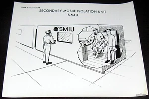 NASA OFFICIAL PHOTO 1966 S-66-2746 APOLLO MOBILE ASTRONAUT ISOLATION UNIT SMIU - Bild 1 von 2