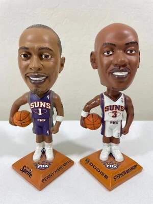 Lot of 2 - Phoenix Suns PENNY HARDAWAY & STEPHON MARBURY Bobblehead Figures Y2K - Image 1 of 4