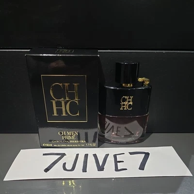 Ch Men Prive Men's Cologne de Carolina Herrera 1,7 oz/50 ml eau de toilette con caja Foto 1 de 4