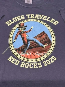 Camisa BLUES TRAVELER Rocas Rojas Para Hombre XL 💯 Mercancía Auténtica 7/4/2025 NO Póster - Imagen 1 de 3