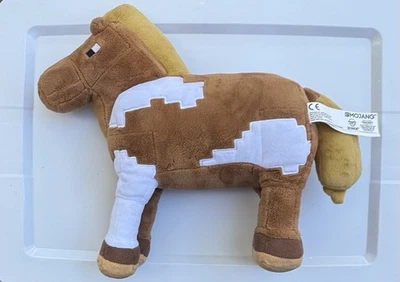 Minecraft Mojang Jinx Plush Horse Stuffed Animal Brown White Collectible 14" Toy - Image 1 of 4