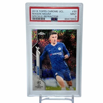 Mason Mount Speckle Refractor 2019 Topps Chrome #30 PSA 9 Mint - Image 1 of 3