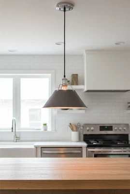 Luminária pingente Orwell iluminação dourada cromada bronze esfregado 3306-L-CH-RBZ - Imagem 1 de 4