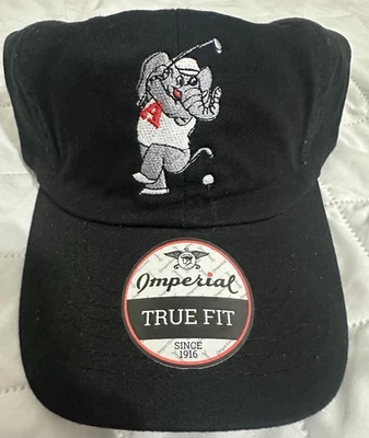 NEW Alabama Swinging Elephant Golf Hat - Imperial Black  - Image 1 of 2