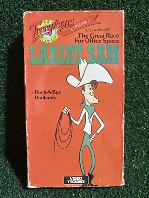 Vintage 1989 Terrytoons LARIAT SAM Great Race For Office Space VHS Video Tape Foto 1 de 4