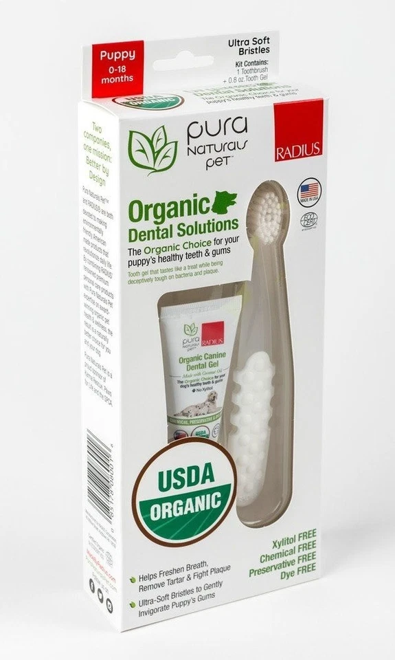 Radius Organic Canine Dental Solutions Kit Puppy 1 Kit - Image 1 of 1