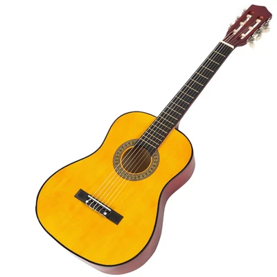 34in Natural Classical Guitar Junior Size Beginner 6 String Student Starter Kit - Image 1 of 3