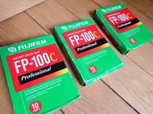 3x Fuji FP-100c Professional Instant Film, 8.5x10.8cm, for Polaroid etc., NOS - Imagen 1 de 4