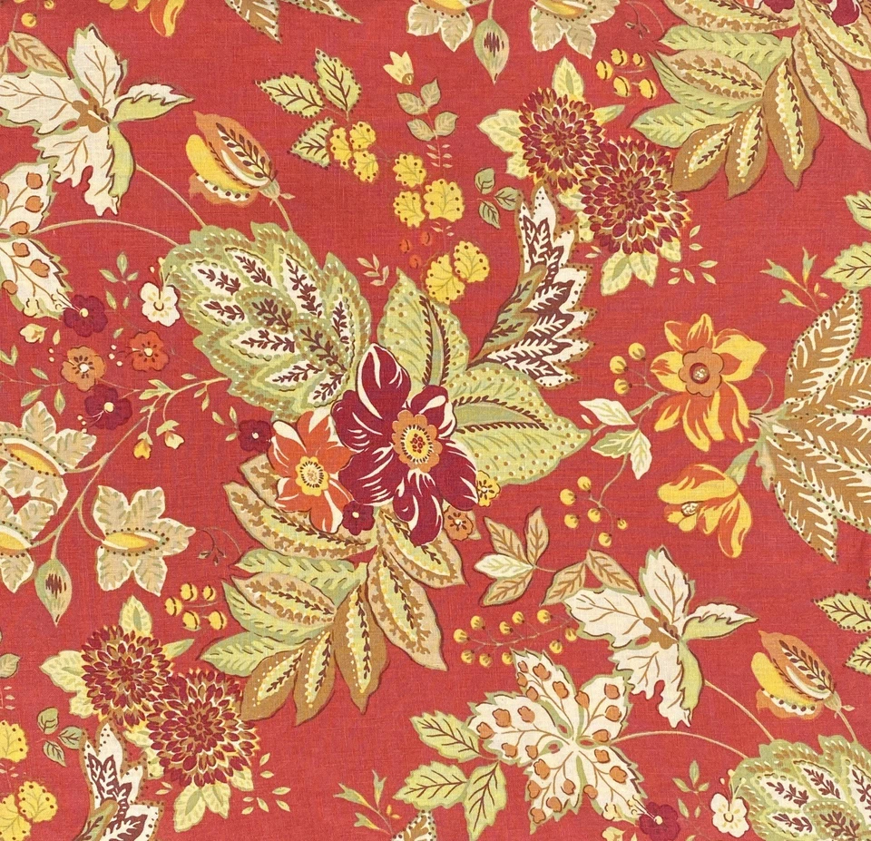 Capa de Edredom Queen POTTERY BARN Linho Jacobino Floral Linho Pesado Algodão *Falha - Imagem 1 de 4