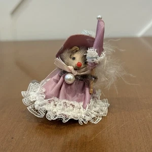 Vintage Original Fur Toys West Germany Whimsical Mouse Victorian w/ Umbrella - Picture 1 of 8