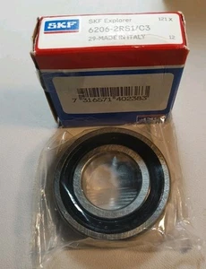 SKF EXPLORER 6206-2RS1/C3 RODAMIENTO PROFUNDO DE BOLAS 30 X 62 X 16 MM (BDW) - Imagen 1 de 2