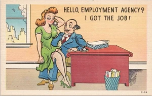 HUMOR PC-HELLO, EMPLOYMENT AGENCY? I GOT THE JOB - Picture 1 of 2