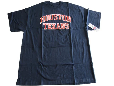 New Houston Texans Mens Sizes XL-2XL-3XL-Tall Blue NFL Shirt Cover