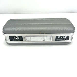 Peavey PVM Microphone Hardshell Case (Empty) Gray Metal Box Travel Case - Picture 1 of 10