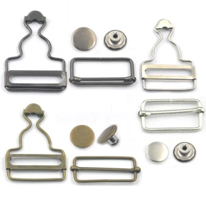 32mm 35mm 38mm Dungaree Fasteners Clip For Suspender Brace Buckles Slider Bib - Picture 1 of 4
