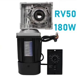 RV50 1350RPM Worm Gear Reducer 180W AC220V Gearbox Electric Motor W/ Controller - Picture 1 of 11