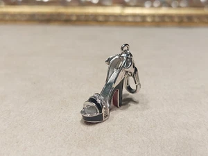 Charm Rosato ciondolo My Shoes Scarpa Tacco da donna argento SH019 - Foto 1 di 4